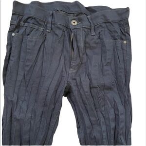 ISSEY MIYAKE MENS Pleated Denim Pants